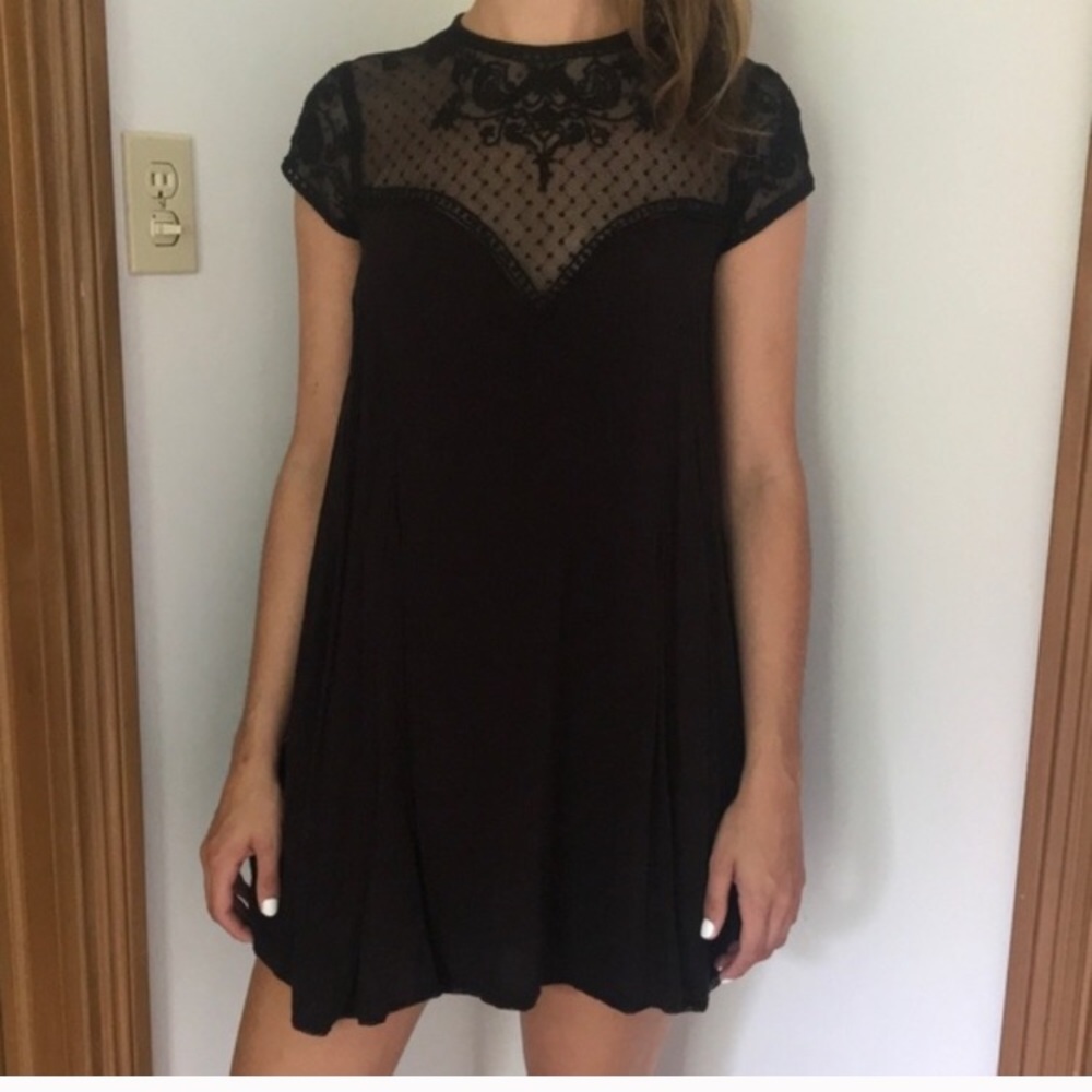 Urban outfitters  black lace dress